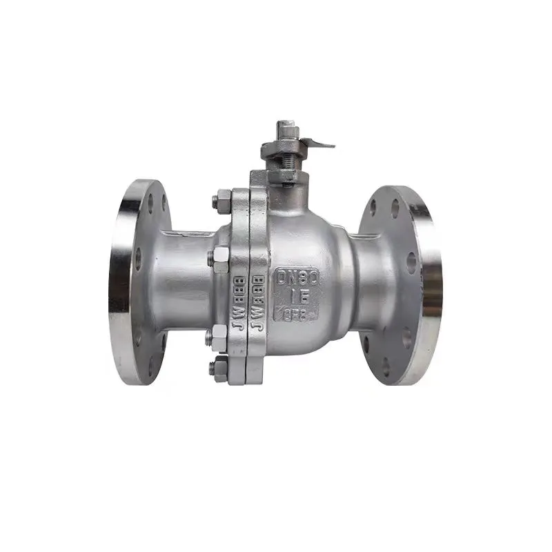 Valv tal-ballun tal-flanġ tal-istainless steel